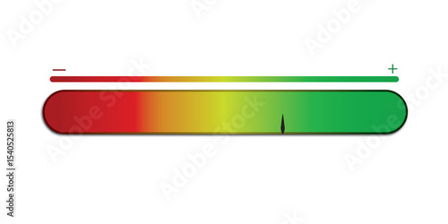 Risk meter from low to high level. isolated on white and black background. vector illustration. 
  Scale meter with low, high and medium bar. Level risk graph or control quality. eps10