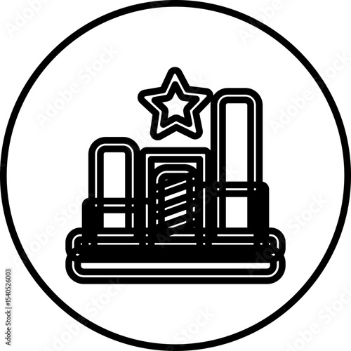 Stats single icon vector illustration
