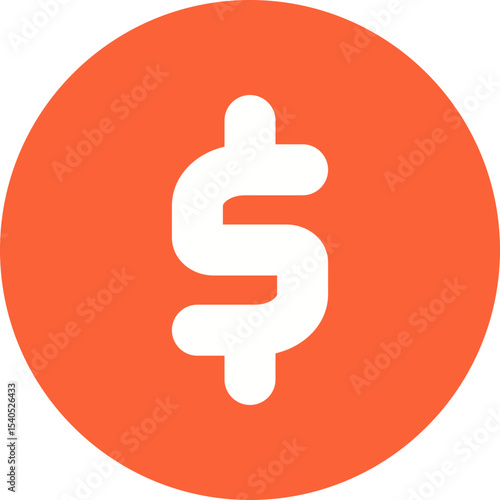 Dollar symbol single icon vector illustration
