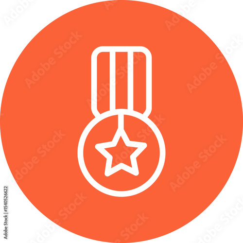 Medals single icon vector illustration