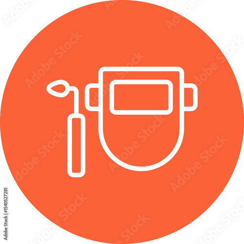 Welding mask single icon vector illustration