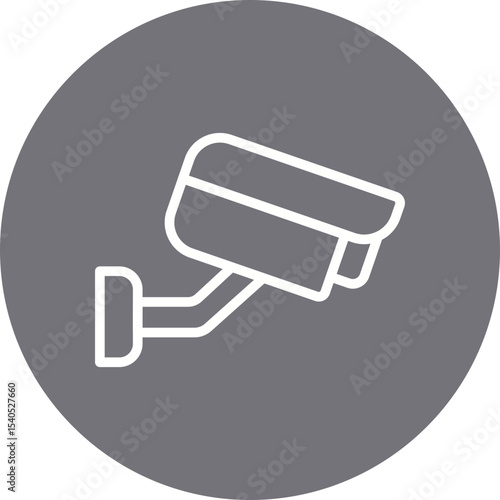 CCTV single icon vector illustration