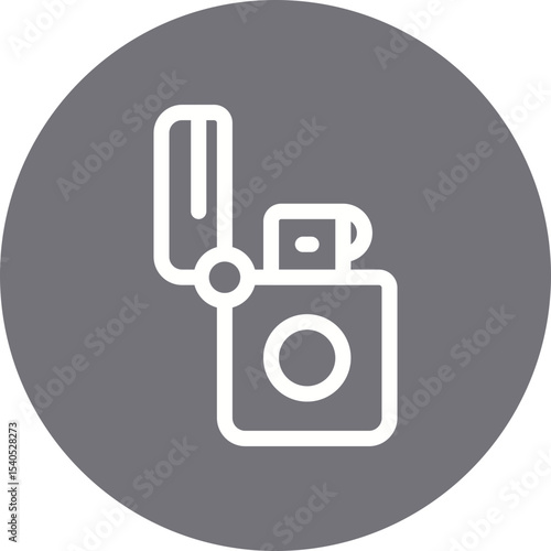 Lighter single icon vector illustration