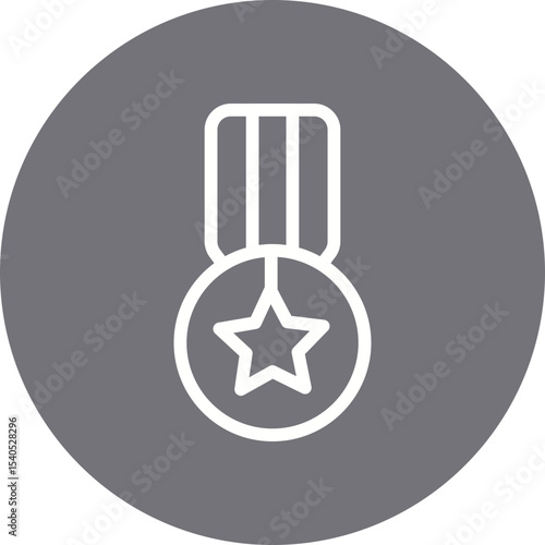 Medals single icon vector illustration