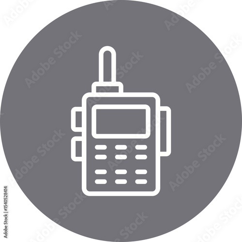 Radio single icon vector illustration