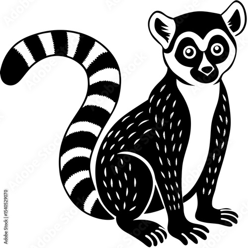 Photography set of funny cartoon animals