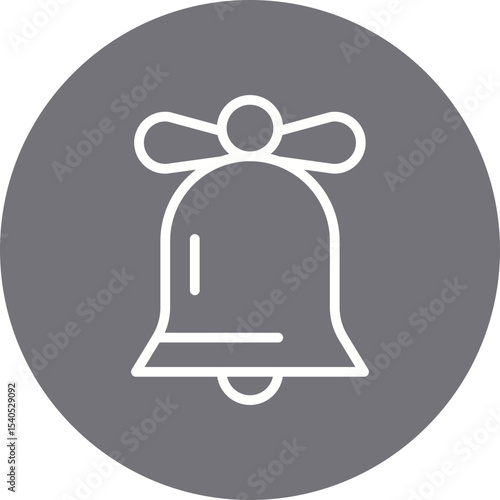 Bell single icon vector illustration