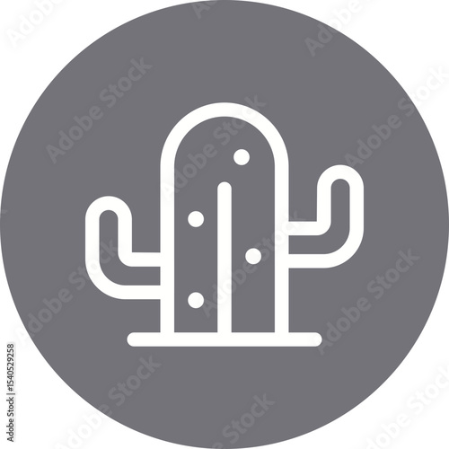Cactus single icon vector illustration
