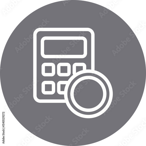 Calculator single icon vector illustration