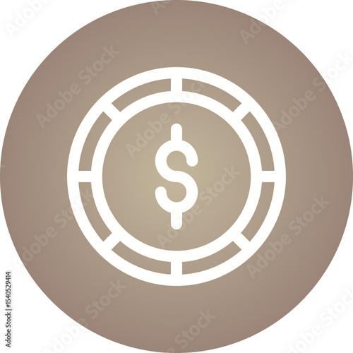 Coins single icon vector illustration