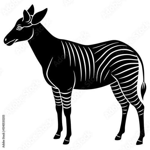 Photography zebra vector illustration