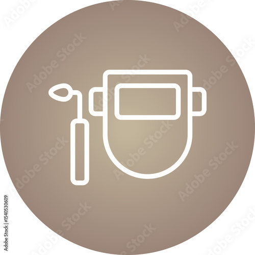 Welding mask single icon vector illustration