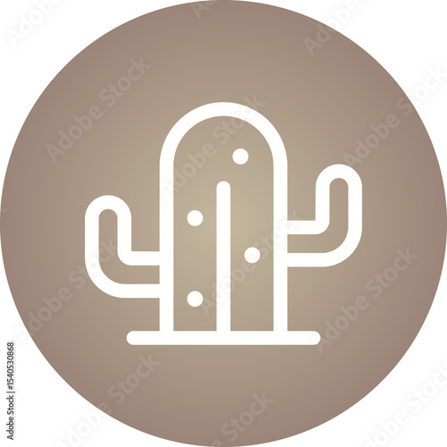 Cactus single icon vector illustration
