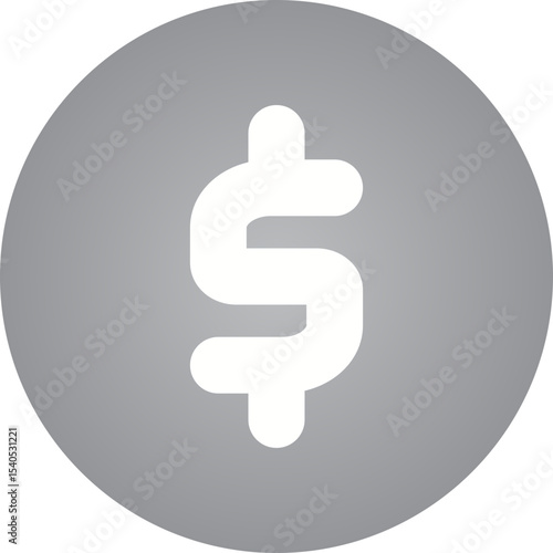Dollar symbol single icon vector illustration