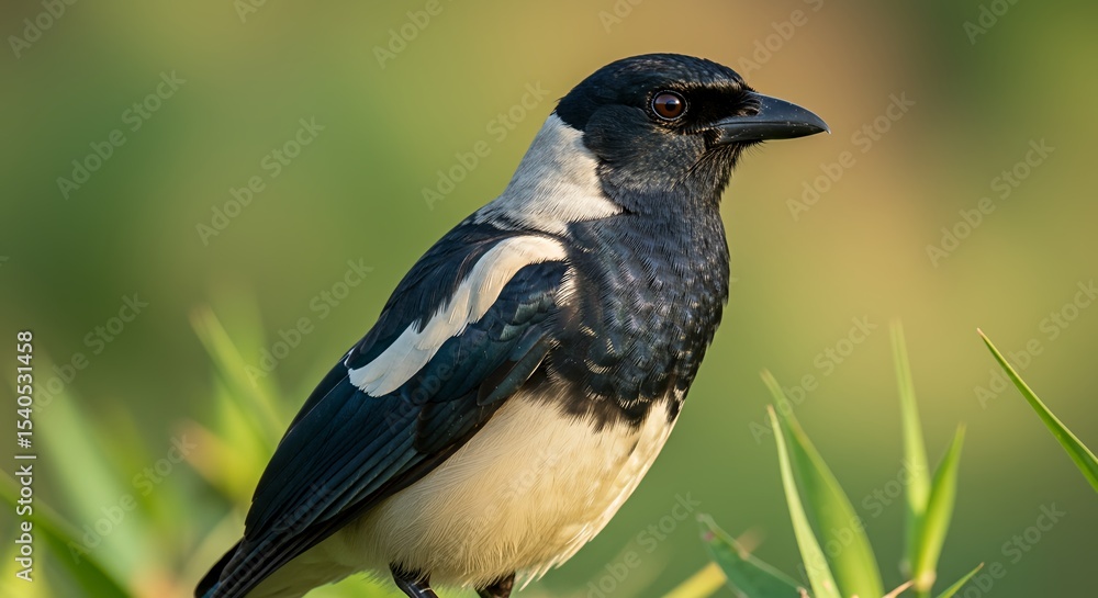 Obraz premium The very beautiful and unique Cucak Rawa bird