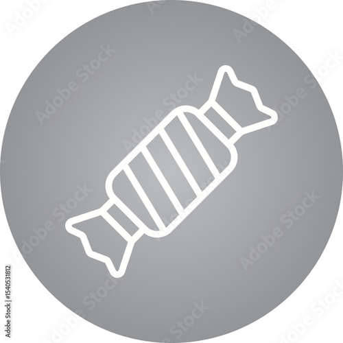Toffee single icon vector illustration