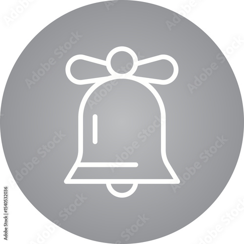 Bell single icon vector illustration