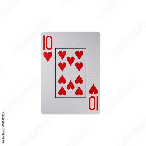Full Deck: 52 Standard Playing Cards Photographed Individually and Isolated