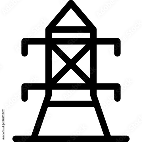 Power grid single icon vector illustration