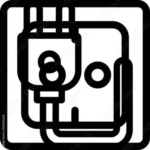Plug single icon vector illustration