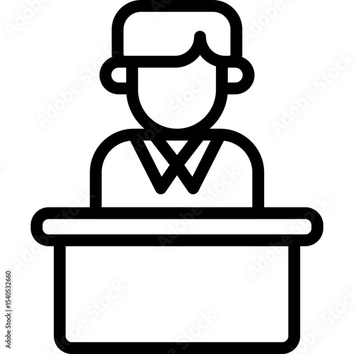 President single icon vector illustration