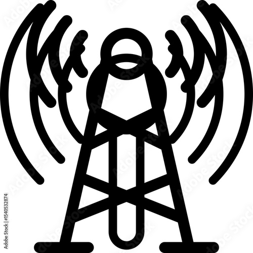 Signals single icon vector illustration
