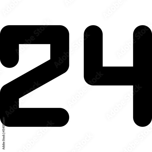 24 single icon vector illustration