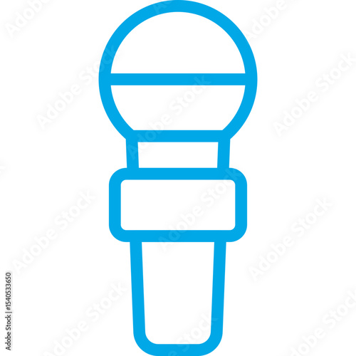 Mic single icon vector illustration