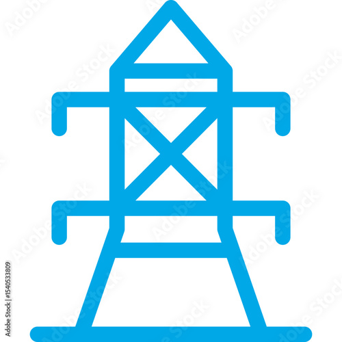 Power grid single icon vector illustration