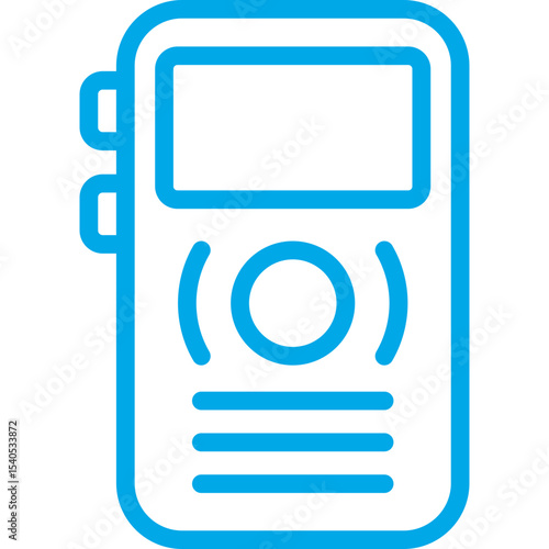 Radio single icon vector illustration