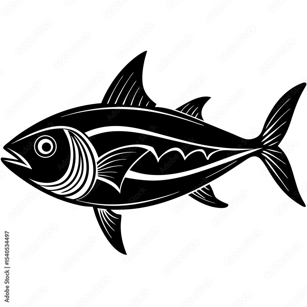 Fototapeta premium fish on a white background