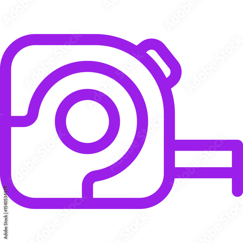 Measuring tape single icon vector illustration