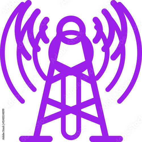 Signals single icon vector illustration
