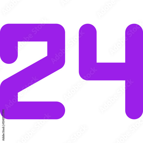 24 single icon vector illustration