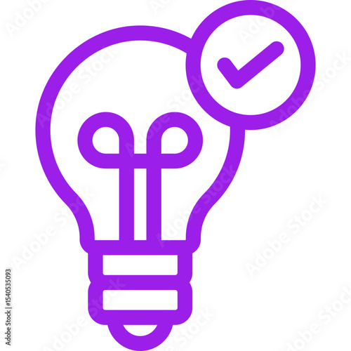 Bulb single icon vector illustration