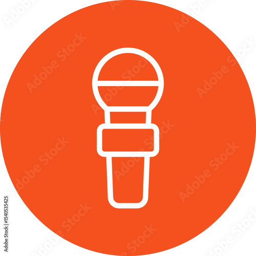 Mic single icon vector illustration