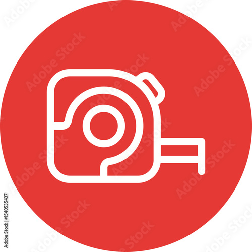 Measuring tape single icon vector illustration