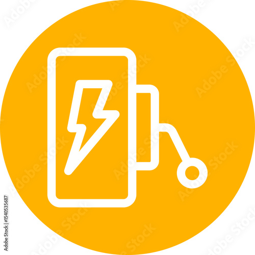 Power single icon vector illustration
