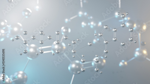 Fotografía adenosine triphosphate molecular structure, 3d model molecule, nucleotide struct