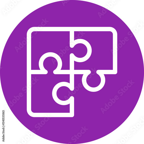 Puzzles single icon vector illustration