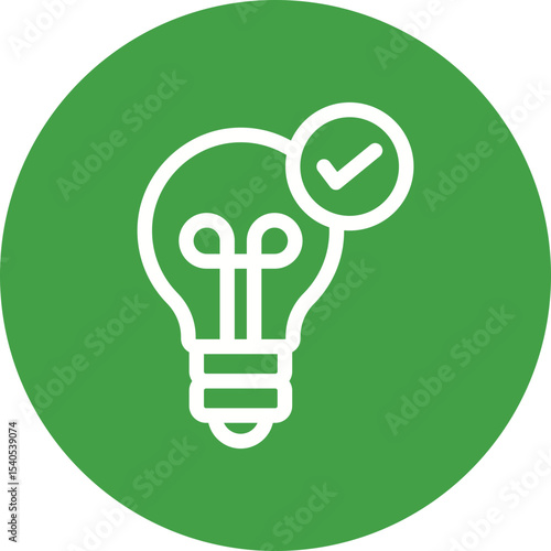 Bulb single icon vector illustration