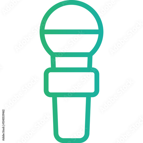 Mic single icon vector illustration