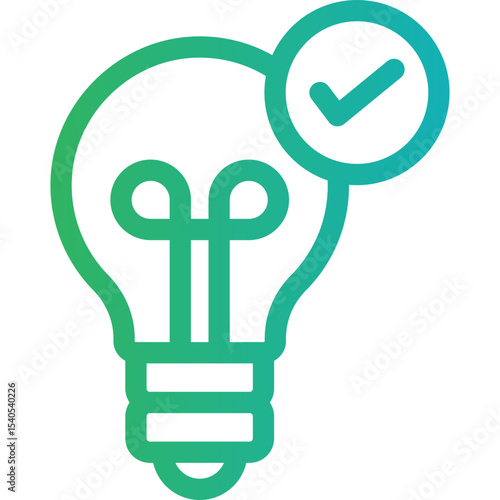 Bulb single icon vector illustration