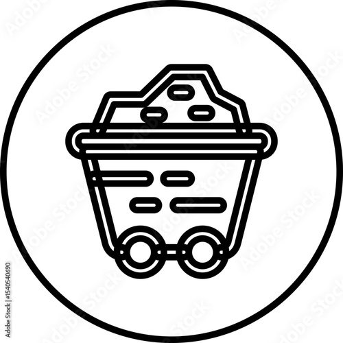 Gold single icon vector illustration