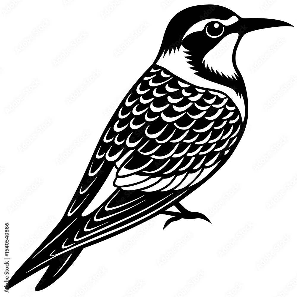 Fototapeta premium vector illustration of a bird
