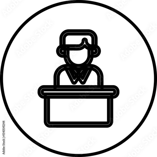 President single icon vector illustration