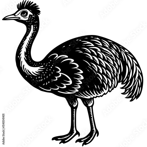 ostrich vector illustration