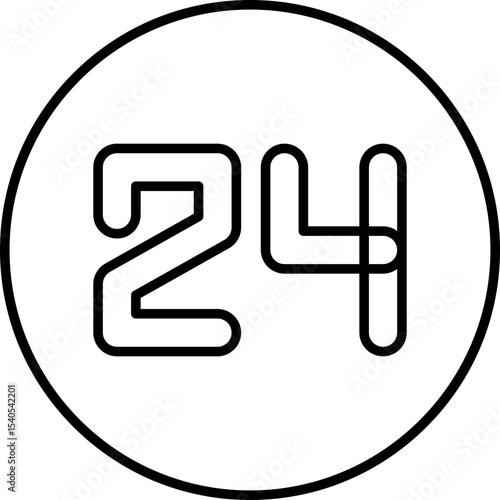 24 single icon vector illustration