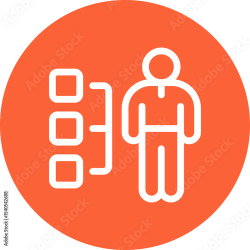 Human single icon vector illustration