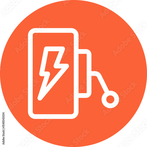 Power single icon vector illustration